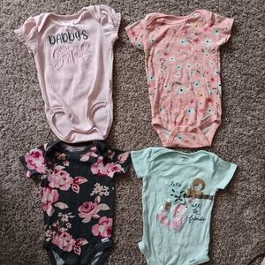 4 Piece Onesie Set.